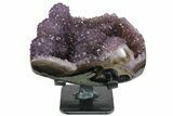 Amethyst Stalactite Formation on Metal Stand - Uruguay #139829-2